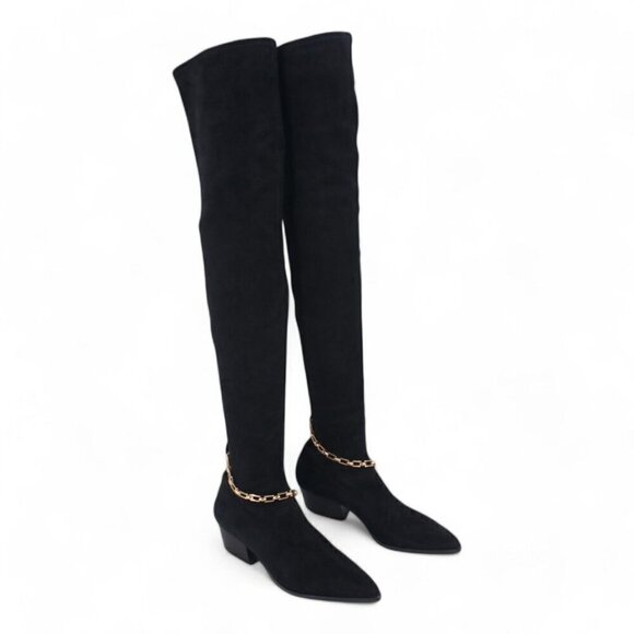 Stella Luna Over the Knee Suede Boots - Picture 3 of 11